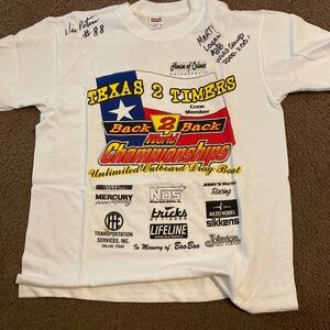 Boat racing shirt world champion and autographed